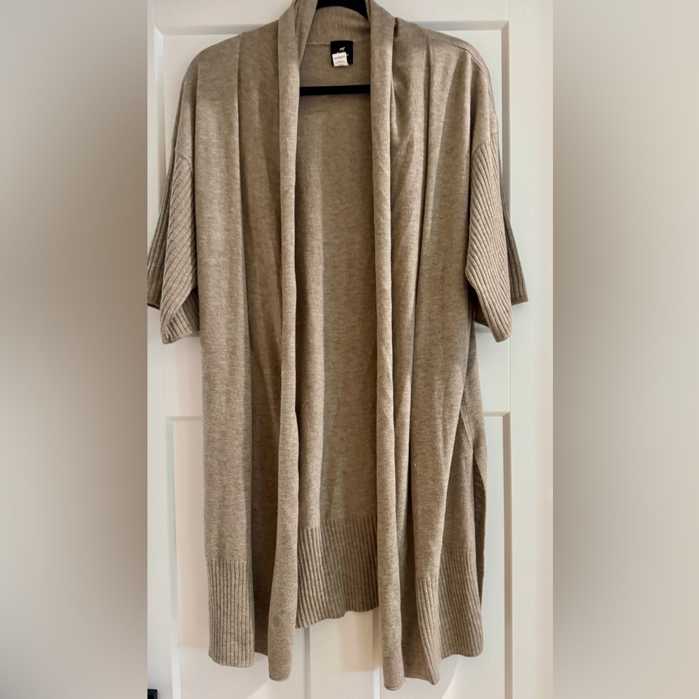 Echo Tan Cozy open cardigan